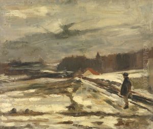 Pupil in the Snow by Constantin Meunier