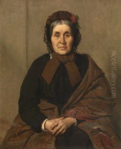 De moeder van de kunstenaar by Xavier Mellery