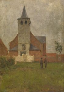 Kerk van Kapelle-op-den-Bos by Evert Larock