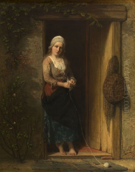 Ida, the Fisherman's Daughter at the Doorway - view 1
