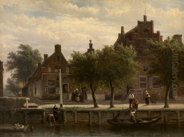 Gezicht aan de haven in Hasselt, Overijssel - view 1