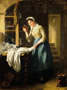 Woman Ironing