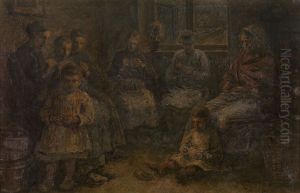 Portret van een familie by Xavier Mellery