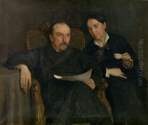 The Poet Jan Van Beers and his Wife, The Artist's Parents by Jan van Beers