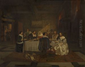 Gastmaal by Willem Linnig the Elder