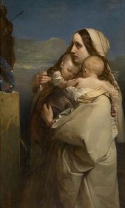 The Unfortunate Mother by Louis Gallait