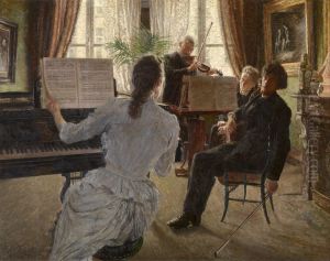 Het trio by Charles Mertens