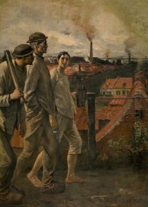 Return from the Mine by Constantin Meunier