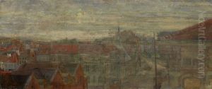 View of Phnosie, luminous waves and vibrations by James Ensor