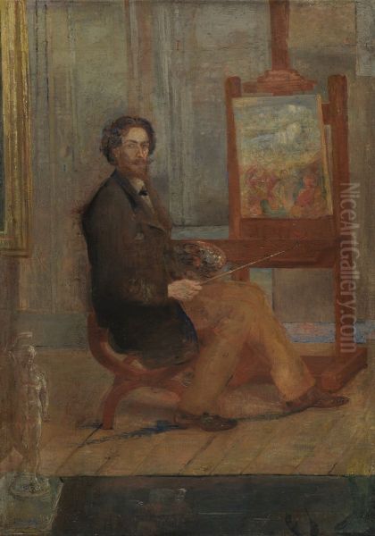 Ensor at his Easel - view 1