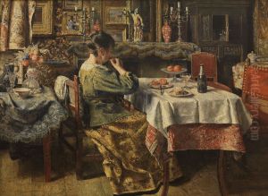 De maaltijd by Henri de Braekeleer
