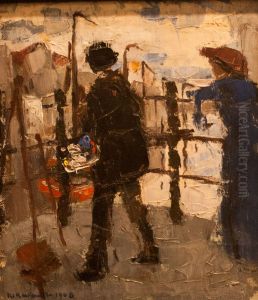 De_schilder_op_de_Hoogbrug_in_Mechelen by Rik Wouters
