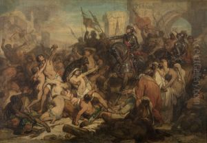 Keizer Karel bevrijdt de slaven in Tunis