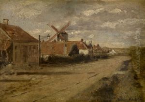 De molen van het Kiel by Henri de Braekeleer