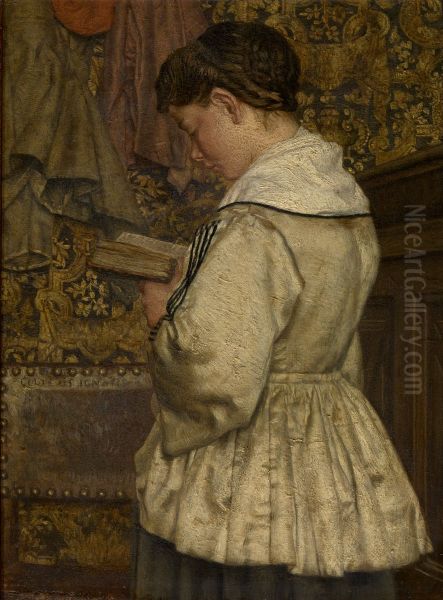 Woman Reading - view 1
