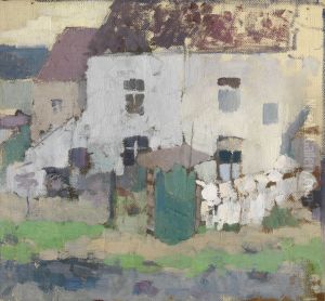 White Facades and Garden at Bosvoorde by Rik Wouters