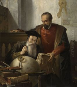 Mercator en Ortelius by Joseph Bellemans