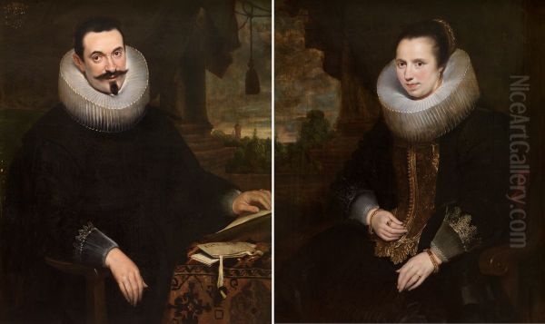 Barthel Van den Berghe and his Wife Elisabeth Hoegaerts - view 1