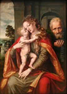 Holy Family by Jan Matsys