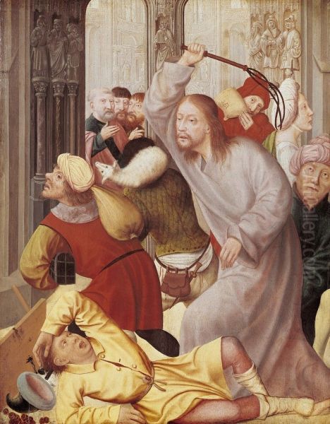 Jesus Chasing the Merchants from the Temple - view 1