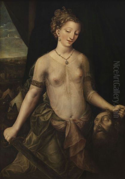 Judith with Holofernes' head (Judith 8-16) - view 1