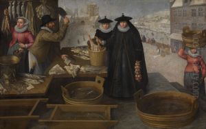 Fishmarket by Lucas van Valckenborch