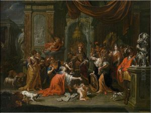 The City of Antwerp pay tribute to the Austrian dynasty by Jacques Ignatius De Roore
