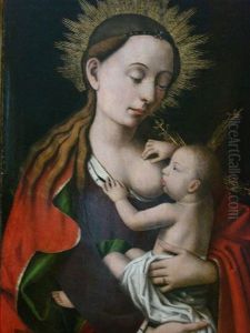 Maria met kind by Petrus Christus