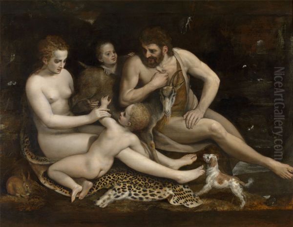 Adam and Eve and their Children - view 1