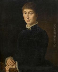 Portrait of Mrs Van Soom by Eugene Siberdt