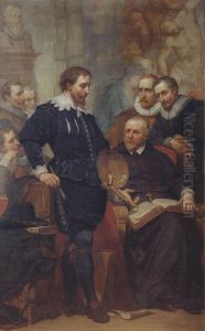 Peter Paul Rubens in his Studio by Nicaise de Keyser