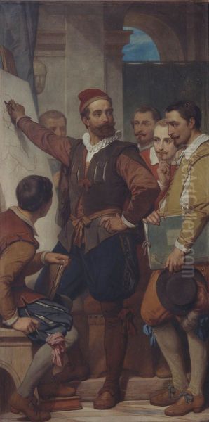 De schilder Denys Calvaert in Bologna - view 1