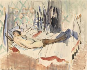 Rustende vrouw by Rik Wouters