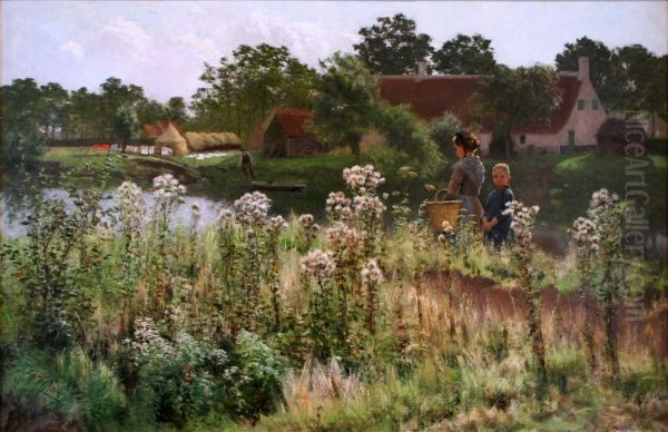 The river Lys at Astene - view 1