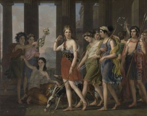 The Beautiful Anthia Leading her Companions to the Temple of Diana in Ephesus by Joseph Paelinck