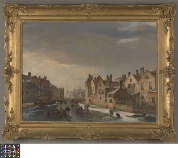Winter Scene in Ghent - view 1