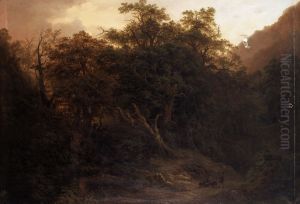Woodland Scene at Alife in the Abruzzo (Italy)