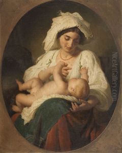 Abruzzi Woman with a Suckling Child