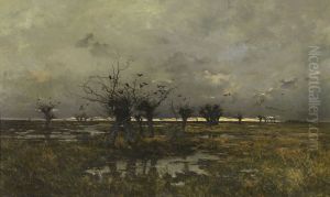 Evening in the Limburg Kempen by Joseph Theodore Coosemans