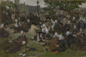 Pilgrimage in Brittany by Henri Pille