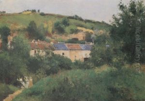 View of the Cote des Gratte-Coqs, Pontoise by Camille Pissarro