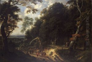 The Soignes Forest with Figures by Jacques d'Arthois
