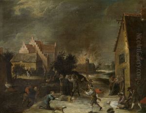 Looting of a village by David Teniers the Younger