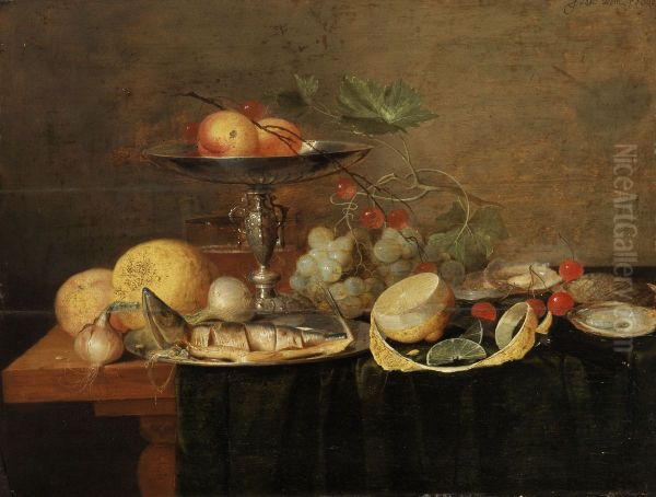 Still Life with Herring and Fruits - view 1