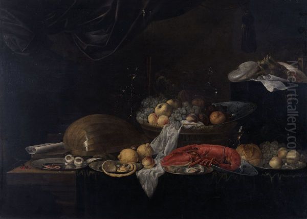 Still Life with Crustacea, Fruits and a Lute - view 1