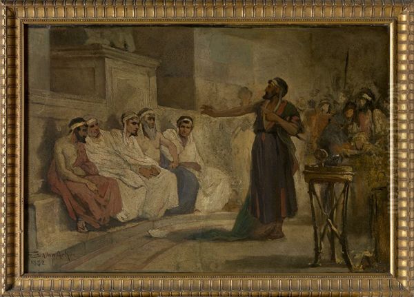 De heilige Paulus voor de Areopagus in Athene - view 1