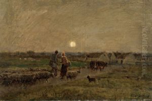 Evening in Normandy by Cesar De Cock