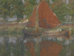 The Red Sail by Georges Buysse