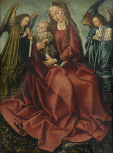 The Virgin and Child Between Two Angels The Virgin and Child Between Two Angels