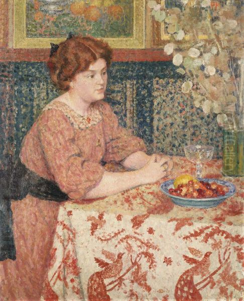 Young Woman with Cherries - view 1